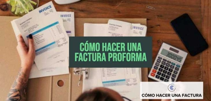 como hacer una factura proforma