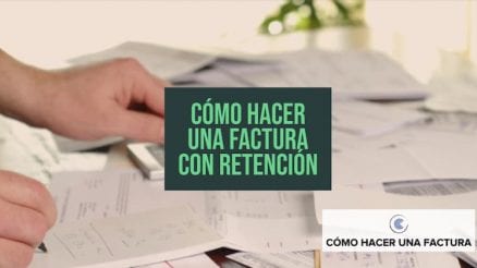 como hacer una factura con retencion