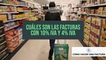 facturas del 10 y del 4 de IVA